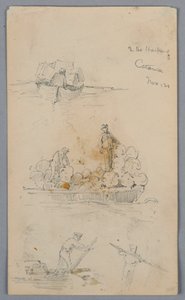 In the Harbor of Catania by Arnold William Brunner