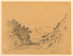 Mountain Pass and Village