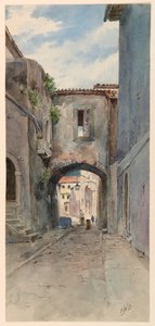 Narrow Street with Houses