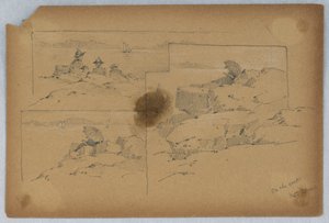 On the Rocks, Mt. Desert by Arnold William Brunner