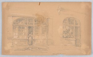 Sketch in Bayeux by Arnold William Brunner