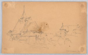 Sketch of Chenonceaux by Arnold William Brunner