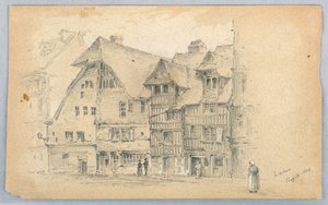 Sketch of Lisieux by Arnold William Brunner