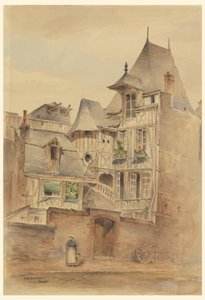 Street Scene with Medieval Houses