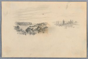 Two Views, Landscape and City Skyline
