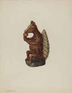 Pennsylvania German Squirrel Figure by Arsen Maralian