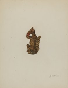 Pennsylvania German Squirrel Figurine by Arsen Maralian