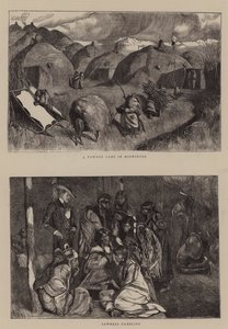 A Pawnee Camp in Midwinter by Arthur Boyd Houghton