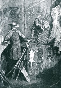 Bartering with the Indians in the Western States of America (engraved by Joseph Swain, 1871)