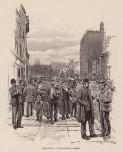 Broadway at the Bowling Green by Arthur Burdett Frost