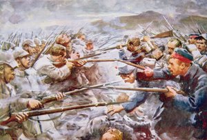 Belgians repelling Germans at Liège