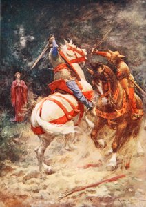 The Knight of the Swan by Arthur C. (after) Michael