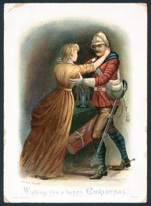 Home Again - Christmas Greetings Card by Arthur Charles Payne