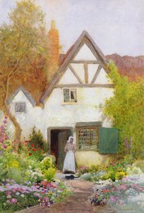 Feeding the Cat by Arthur Claude Strachan