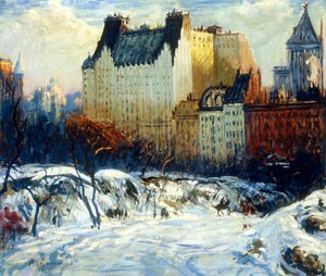 A View of the Plaza from Central Park