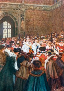 The Opening of Parliament by King Edward VII by Arthur David (after) McCormick