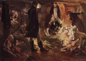 Nelson dying in the cock-pit of the Victory by Arthur David McCormick