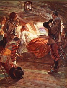 The Death of Admiral Blake (1599-1657) illustration from 
