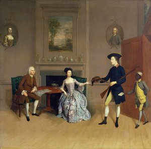 John Orde, with His Wife Anne, and His Eldest Son, William, of Morpeth, Northumberland, c.1754-56