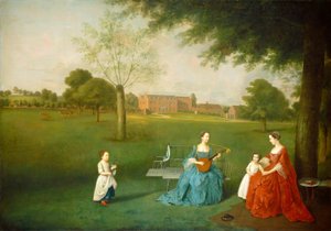 Members of the Maynard Family in the Park at Waltons, c. 1755-1762