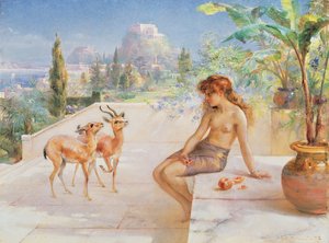 A Girl with Gazelles