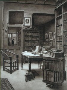 The Interior of a Bookshop by Arthur Ellis