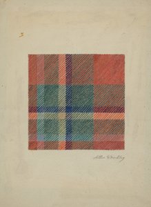 Plaid Woolen Blanket by Arthur G. Merkley