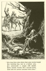 The Red Cross Knight, In The Cave Of Despair by Arthur George Walker