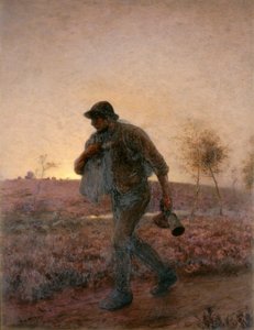 The Ploughman Homeward Plods His Weary Way by Arthur Hardwick Marsh