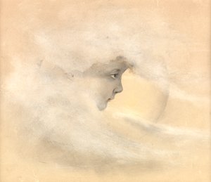 Peter Pan, or Boy in the Moon, c.1910 by Arthur Herbert Buckland