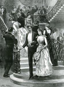 Going down to supper. My first ball