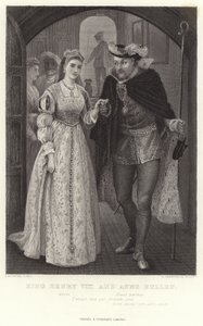 King Henry VIII and Anne Bullen, King Henry VIII, Act I, Sc IV by Arthur Hopkins