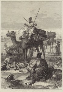 Persian Sketches, Pilgrims with their Dead going to the Shrines of Kerbala and Meshid Ali
