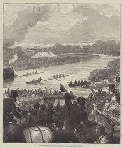 The International Four-Oared Boat-Race, the Start by Arthur Hopkins
