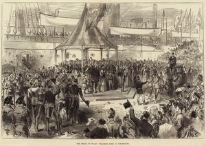 The Prince of Wales Welcomed Home at Portsmouth