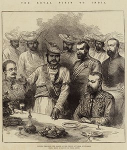 The Royal Visit to India, Scindia Proposing the Health of the Prince of Wales at Gwalior by Arthur Hopkins