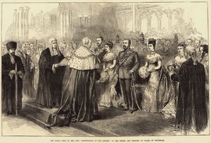 The Royal Visit to the City, Presentation of the Address to the Prince and Princess of Wales at Guildhall