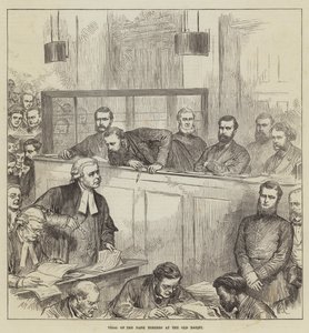 Trial of the Bank Forgers at the Old Bailey by Arthur Hopkins