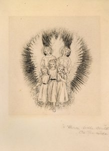 Three Little Children on the Wide Wide Earth, Late 19th Century by Arthur Hughes