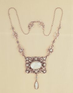 Moonstone Pendant and Chain by Arthur Joseph Gaskin by Arthur Joseph Gaskin