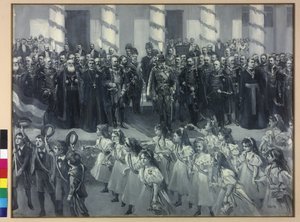Homage of the Schoolchildren in Zagreb 1895