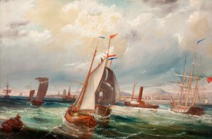 Dundee from the River by Arthur Lee