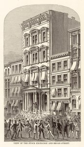 View of the Stock Exchange and Broad Street by Arthur Lumley