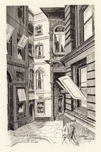 The George & Vulture from George Yard, Lombard Street by Arthur Moreland
