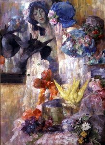 The Blue Hat by Arthur Navez
