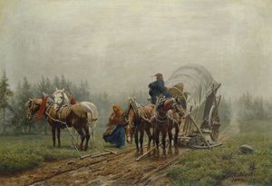 The Broken Freight Wagon, 1862 by Arthur Nikutowski