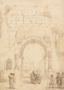 The Arch of Titus from the Forum, Rome
