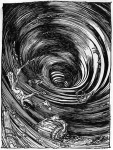 A Descent into the Maelstrom by Edgar Allan Poe by Arthur Rackham