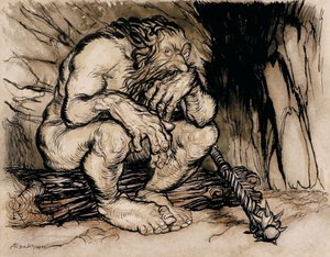 A Most Terrific Giant, Illustration from English Fairy Tales
