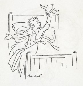 A boy in bed